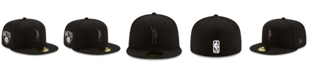 New Era Men's X Compound Black Brooklyn Nets Play For Change OTC 59FIFTY Fitted Hat